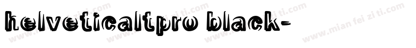 helveticaltpro black字体转换